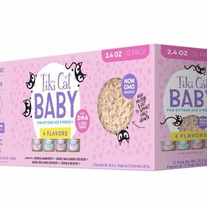 New Tiki Cat Baby Pâté Variety Pack 2.4 oz can - Case of 12